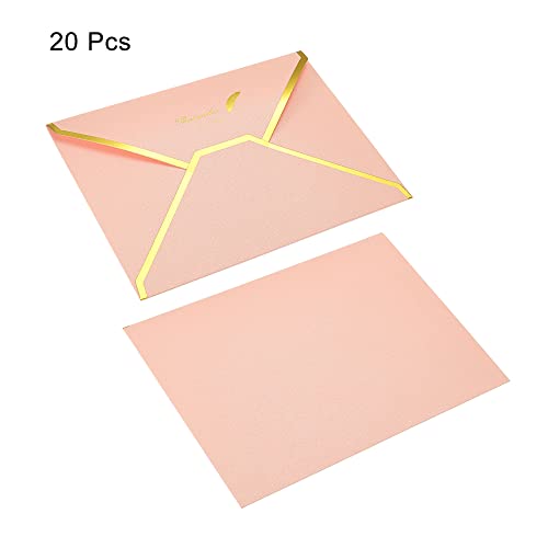 sourcing map B6 enveloppes 13x18 cm rose lot 20 mariage