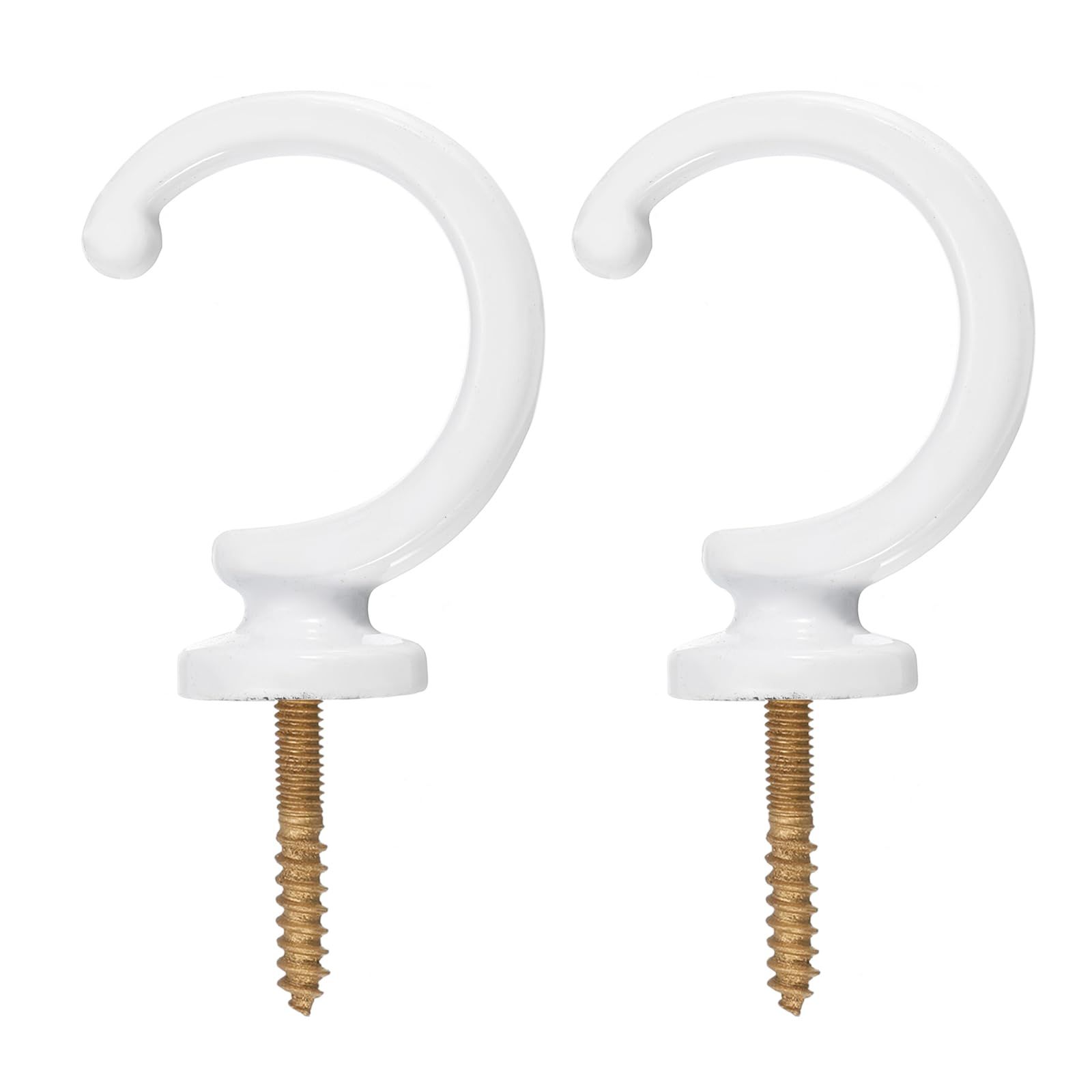 Sourcingmap Home & Garden Embrasse rideau alu blanc x2