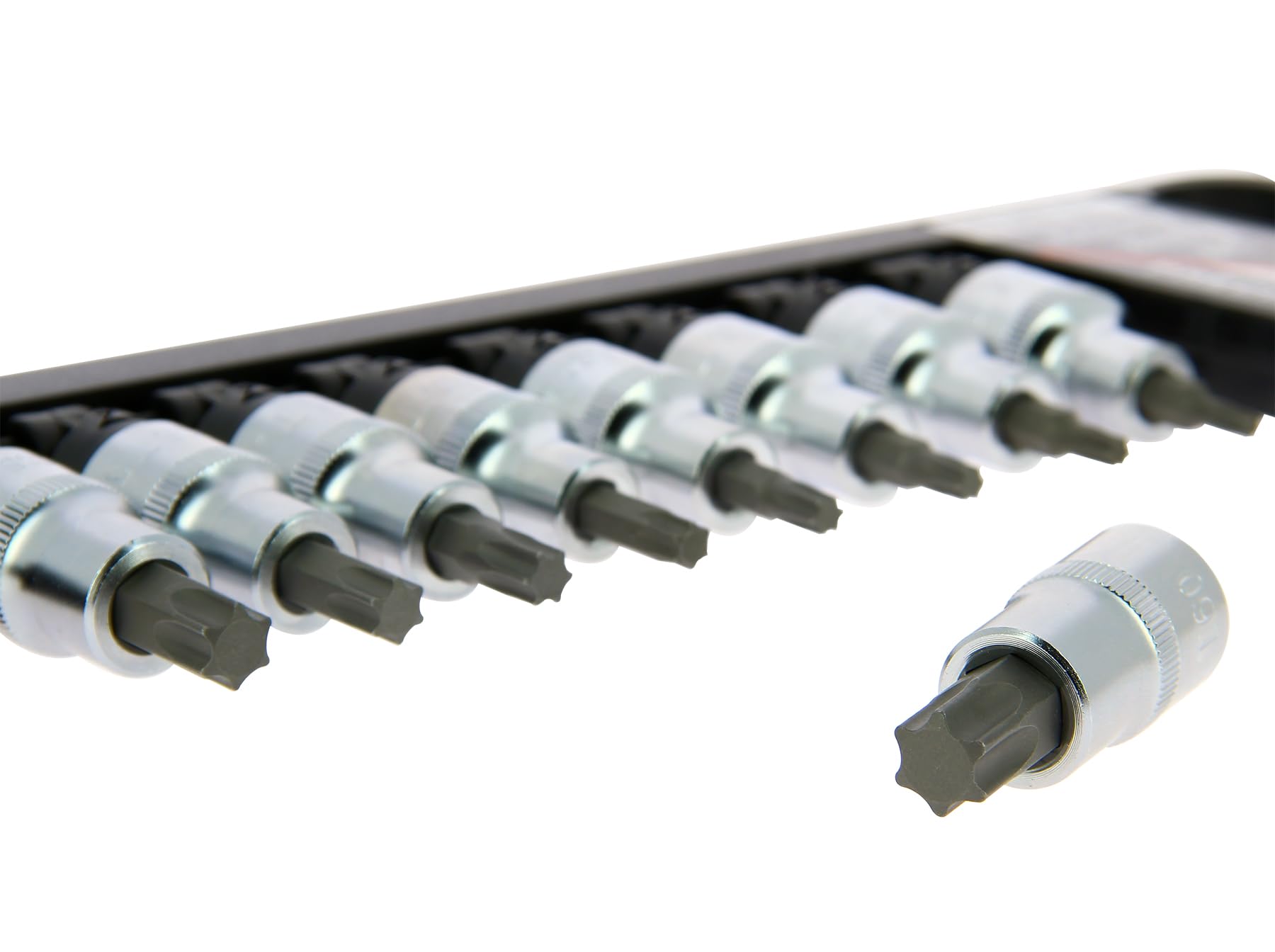 Precision Steel 9 douilles étoiles mâles T20-T60 1/2"