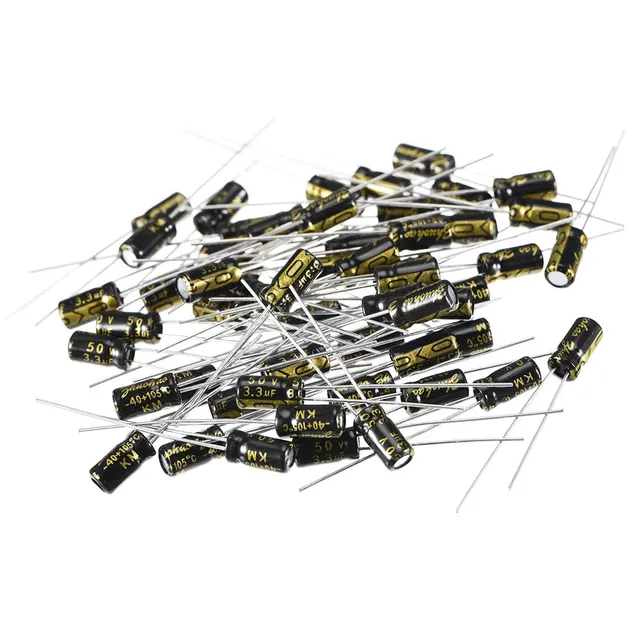 Sourcingmap 3.3uF 50V condensateur électrolytique 50 pcs 4x7mm