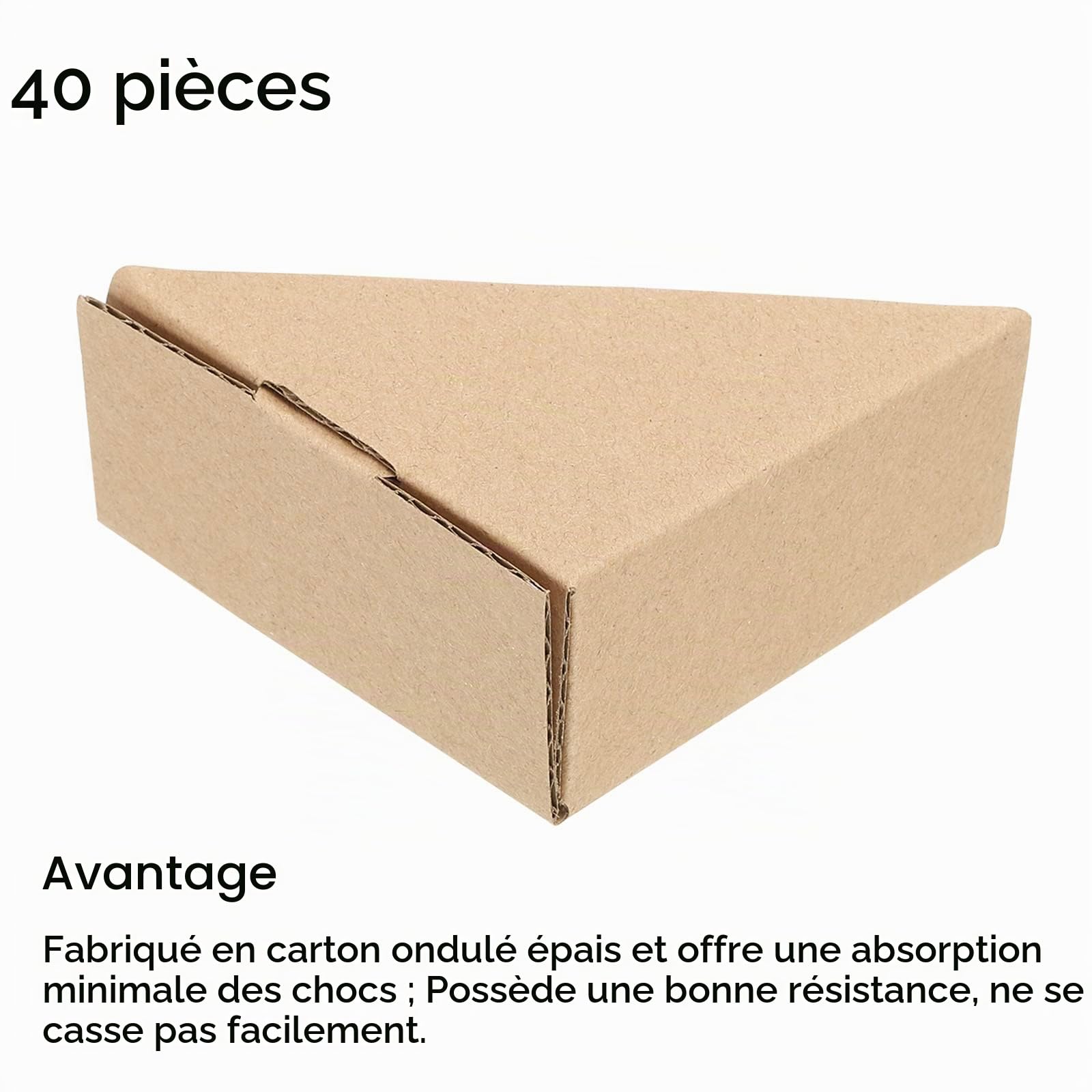 Sourcing Map Protège-coins carton réglable lot 40 3mm