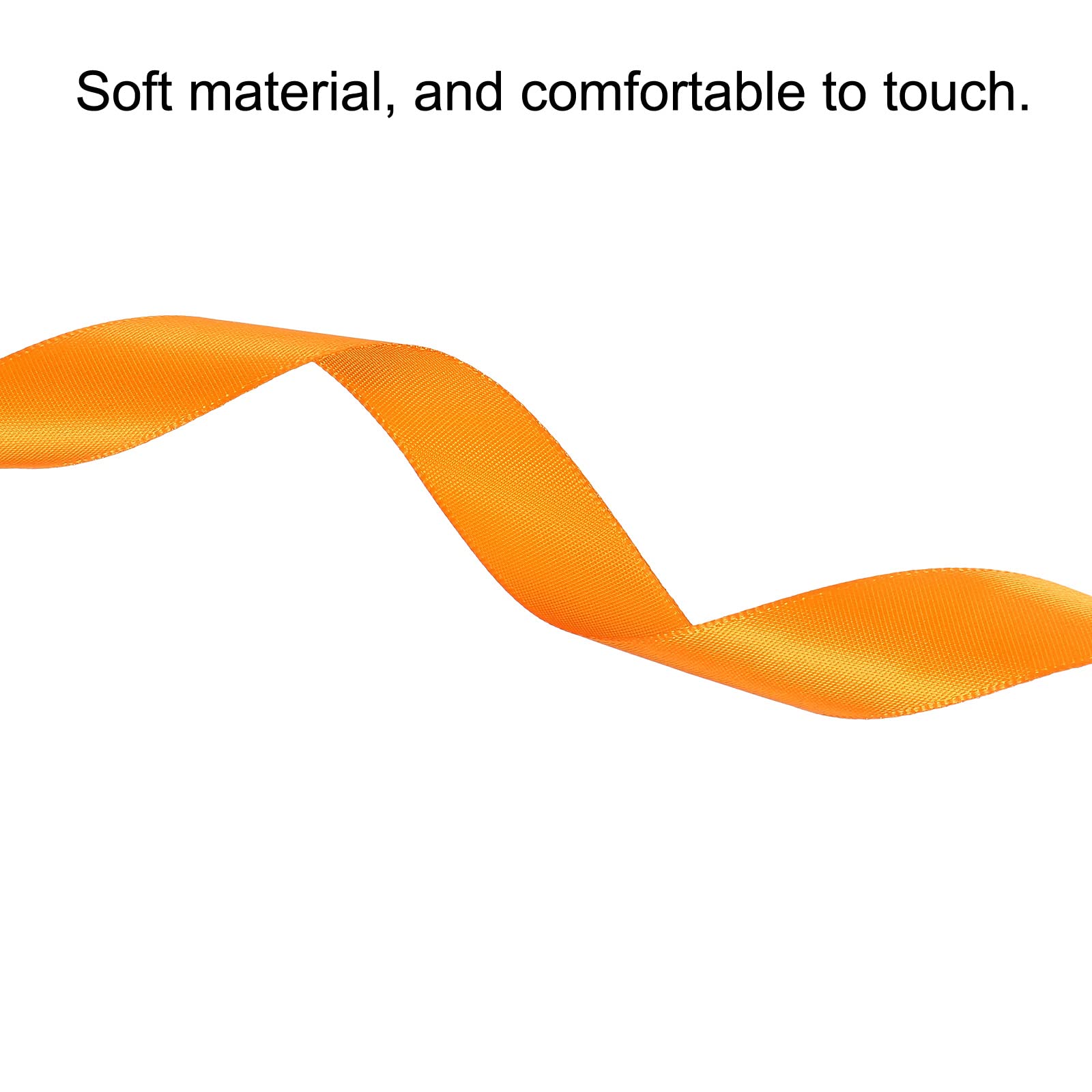 Sourcingmap Ruban Satin Orange 20mmx91,4m Polyester