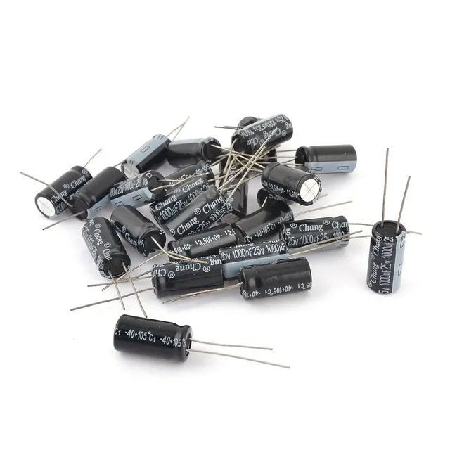 sourcing map 1000uF 25V condensateur radial 25 pièces 10x20mm