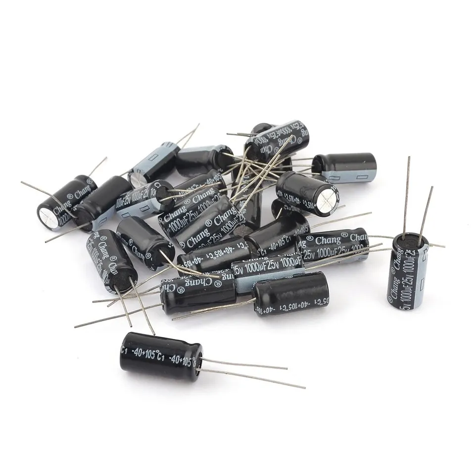 sourcing map 1000uF 25V condensateur radial 25 pièces 10x20mm