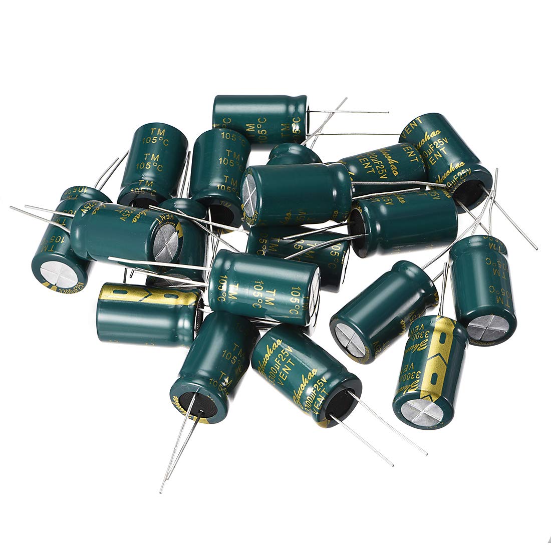 sourcing map 3300uF 25V condensateur électrolytique 20pcs ESR