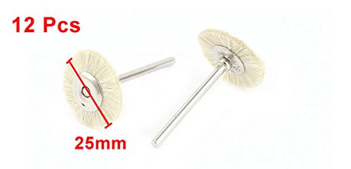 Sourcingmap Brosse Rotative Poils Doux 25mm Lot de 12