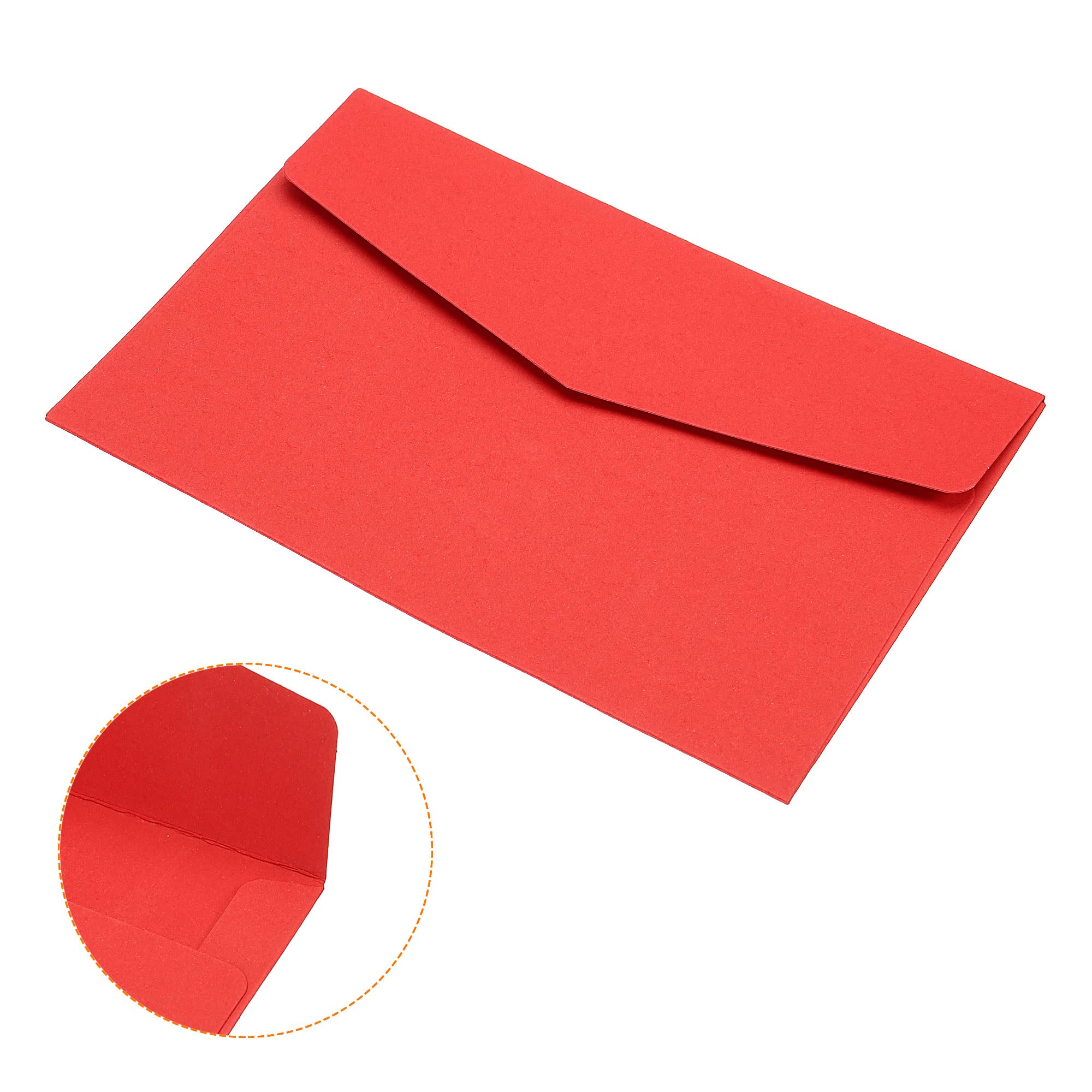 sourcing map Enveloppe Rouge 11x16cm Lot 10 Cartes