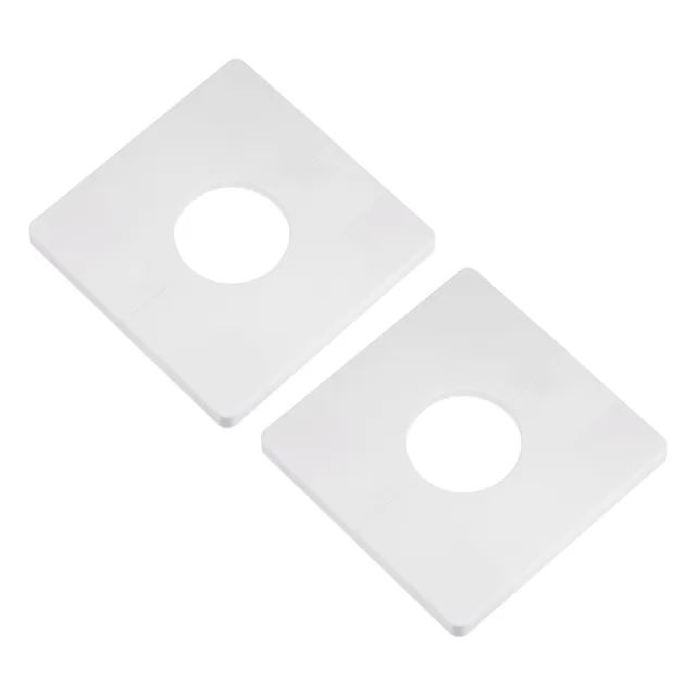 Sourcingmap Home & Garden plaque murale fendue blanc lot 2