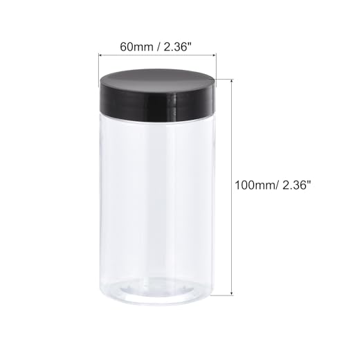 SOURCINGMAP pots ronds plastique 250ml lot 12 hermétiques