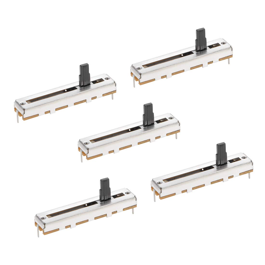 Sourcing Map B10K Potentiomètre à Glissière 45mm Lot 5 Linéaire