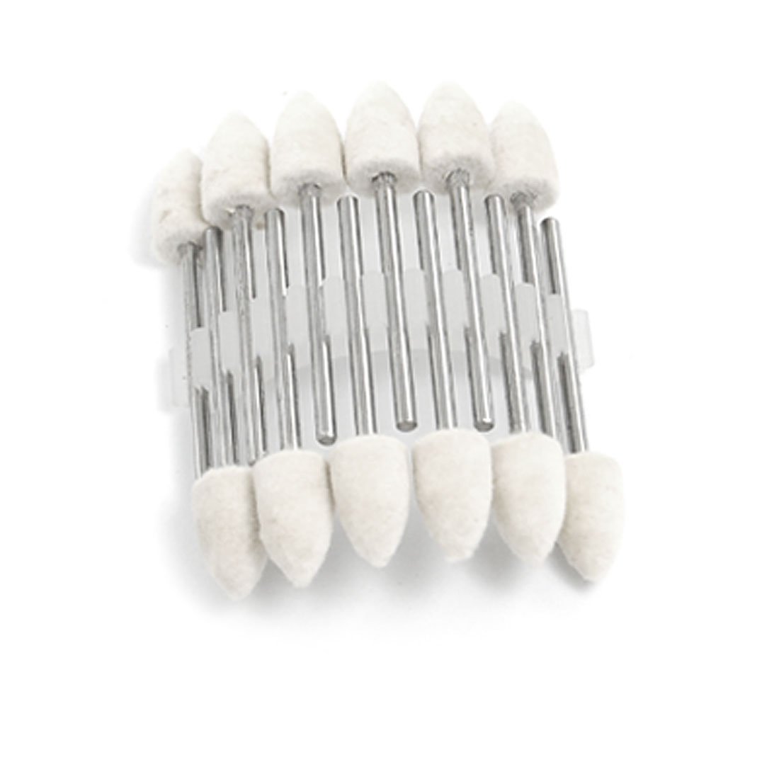 Sourcing Map pointe feutre conique blanche outil polissage