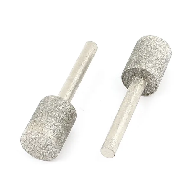 Sourcing Map Pointe à meuler diamant 16mm tige 6mm lot de 2