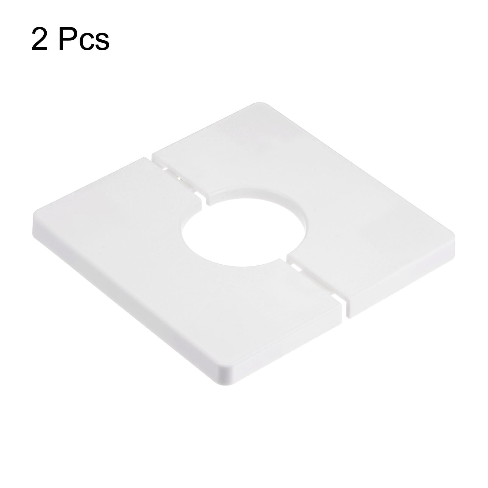 Sourcingmap Home & Garden plaque murale fendue blanc lot 2