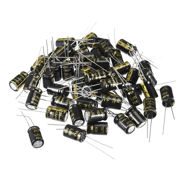 Sourcingmap Industrial 4.7uF 400V condensateur électrolytique 50 pcs
