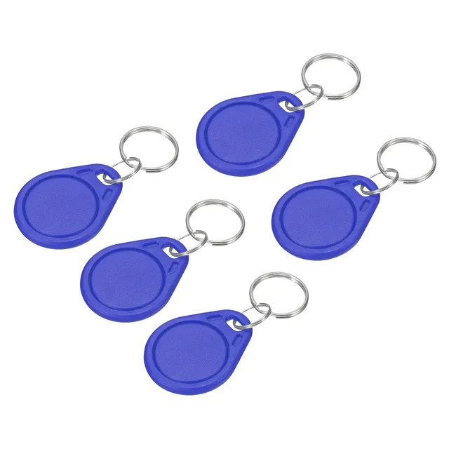 sourcing map UID porte-cles RFID 13,56 MHz bleu x5 copiable