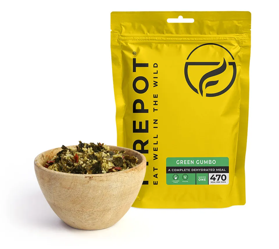 Firepot Green Gumbo plat lyophilisé 110g vegan riz