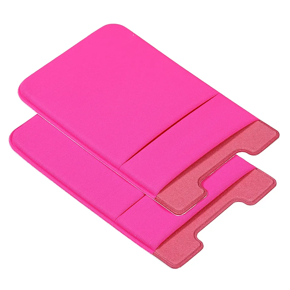 sourcing map Office porte-cartes adhésif rose rouge lot 2 spandex