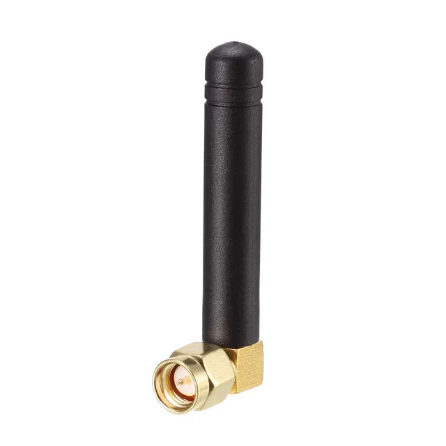 sourcing map Antenne WiFi 2dBi SMA Mâle Coudée Bi-Bande