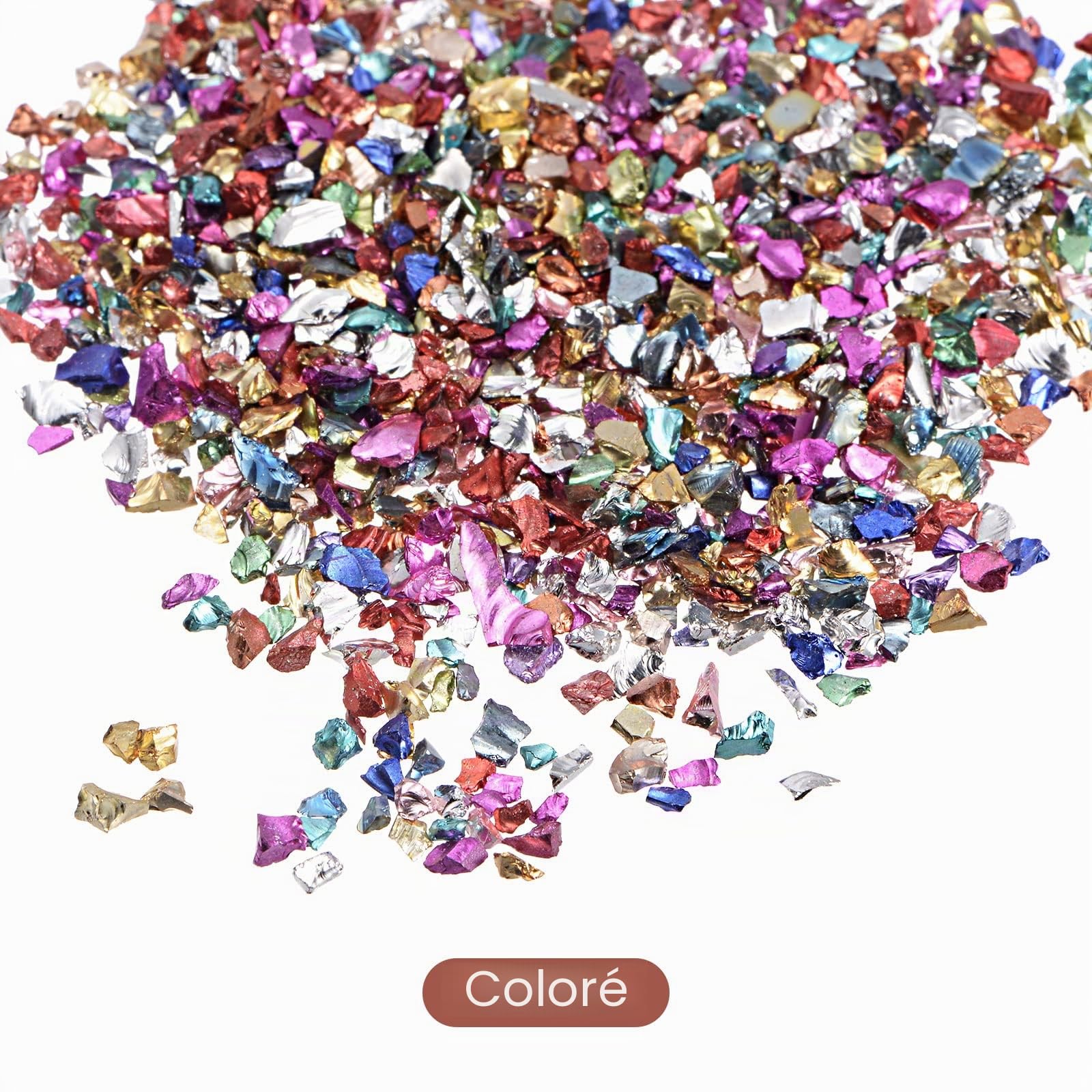 Sourcingmap Home & Garden paillettes verre 2-4 mm 20 g