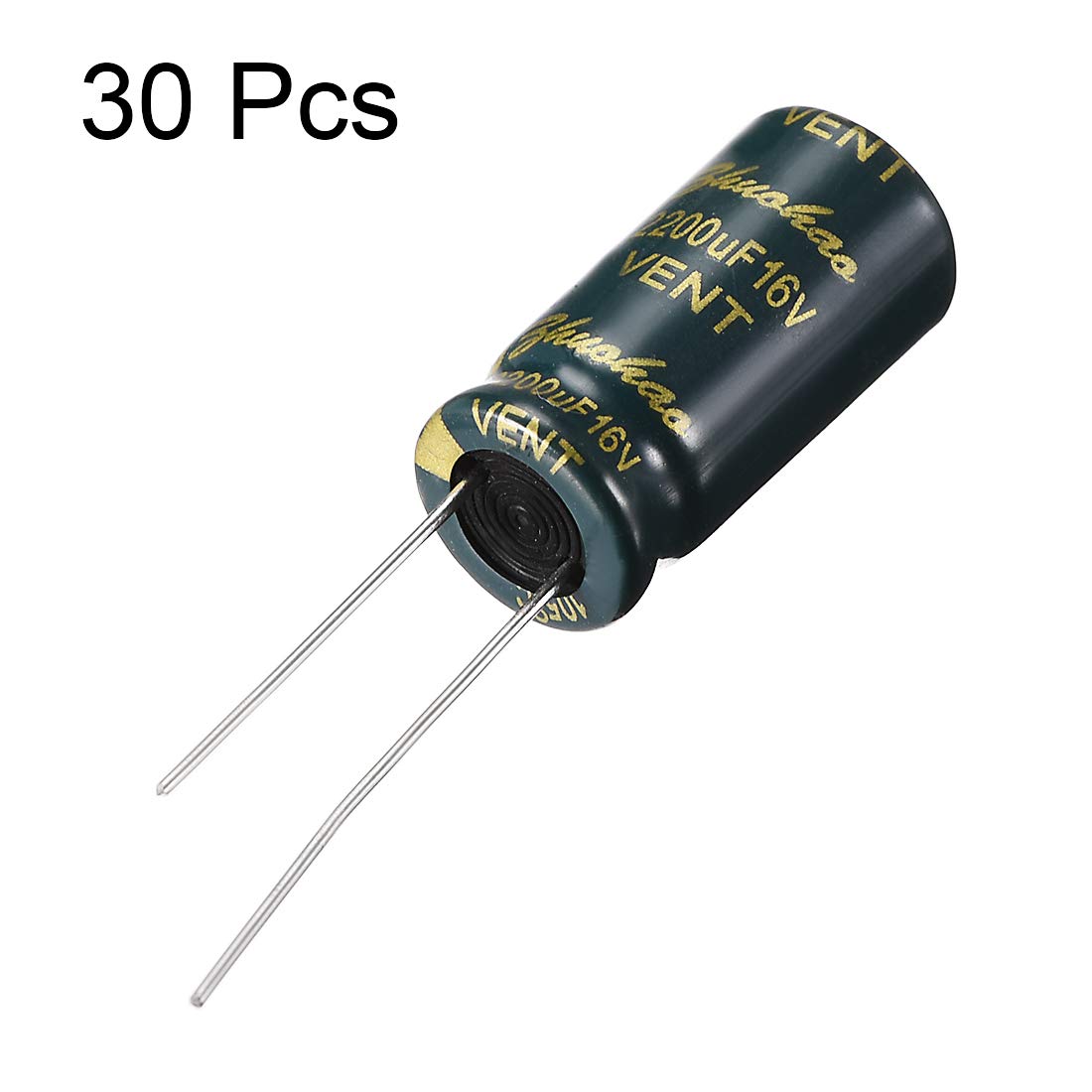 sourcing map 2200uF 16V condensateur électrolytique 30pcs 10x20mm