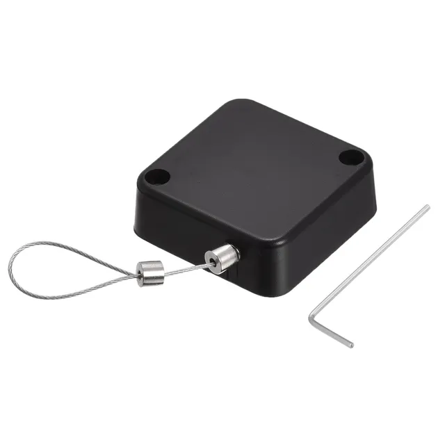 sourcing map serrure câble rétractable 2 m noire 200 g