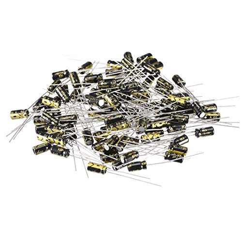 sourcing map 4.7uF 50V condensateur électrolytique 4x7mm lot 100