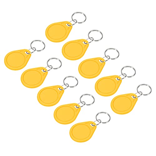 Sourcingmap Porte-clés RFID UID 13,56 MHz jaune lot 20 réinscriptible
