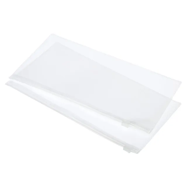 sourcing map pochette zippée A6 blanche x5 PP