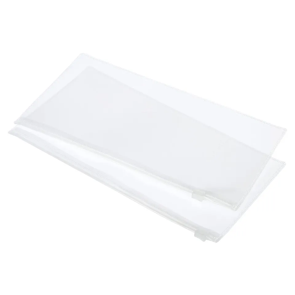 sourcing map pochette zippée A6 blanche x5 PP