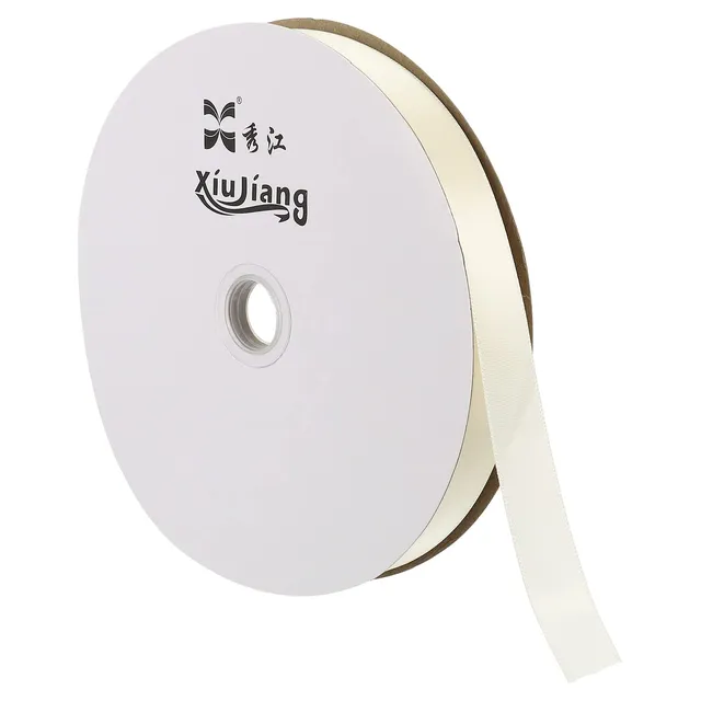 sourcing map ruban satin 20mmx91,4m blanc céramique