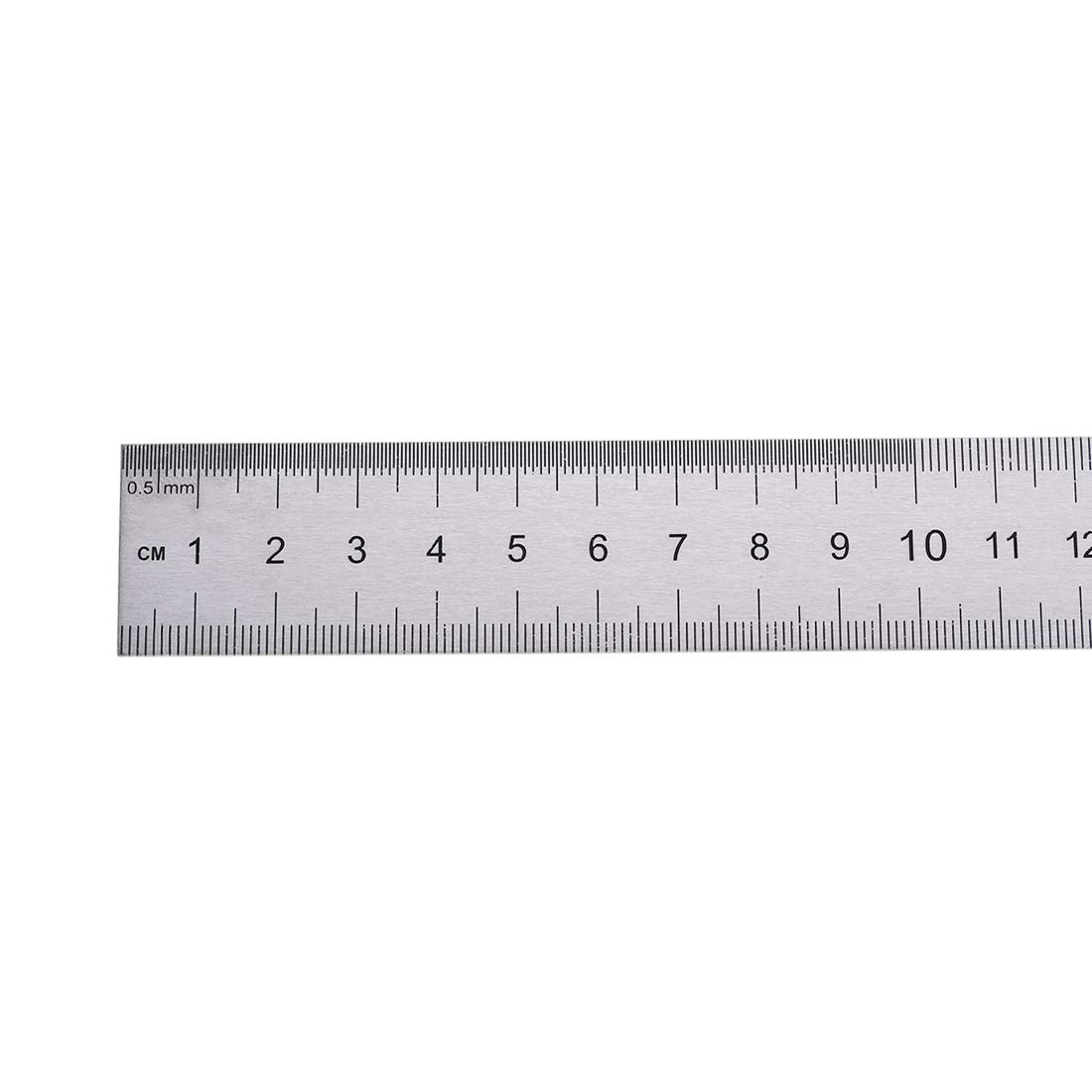 sourcing map règle inox 50 cm outil mesure trou suspension