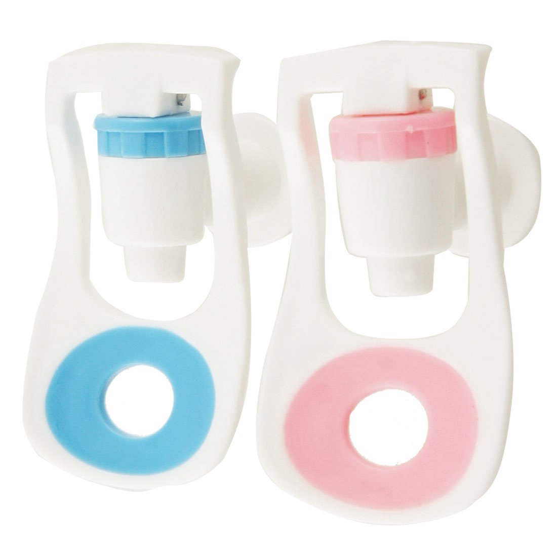 sourcingmap Robinet Distributeur Eau Blanc 2pcs Poussoir
