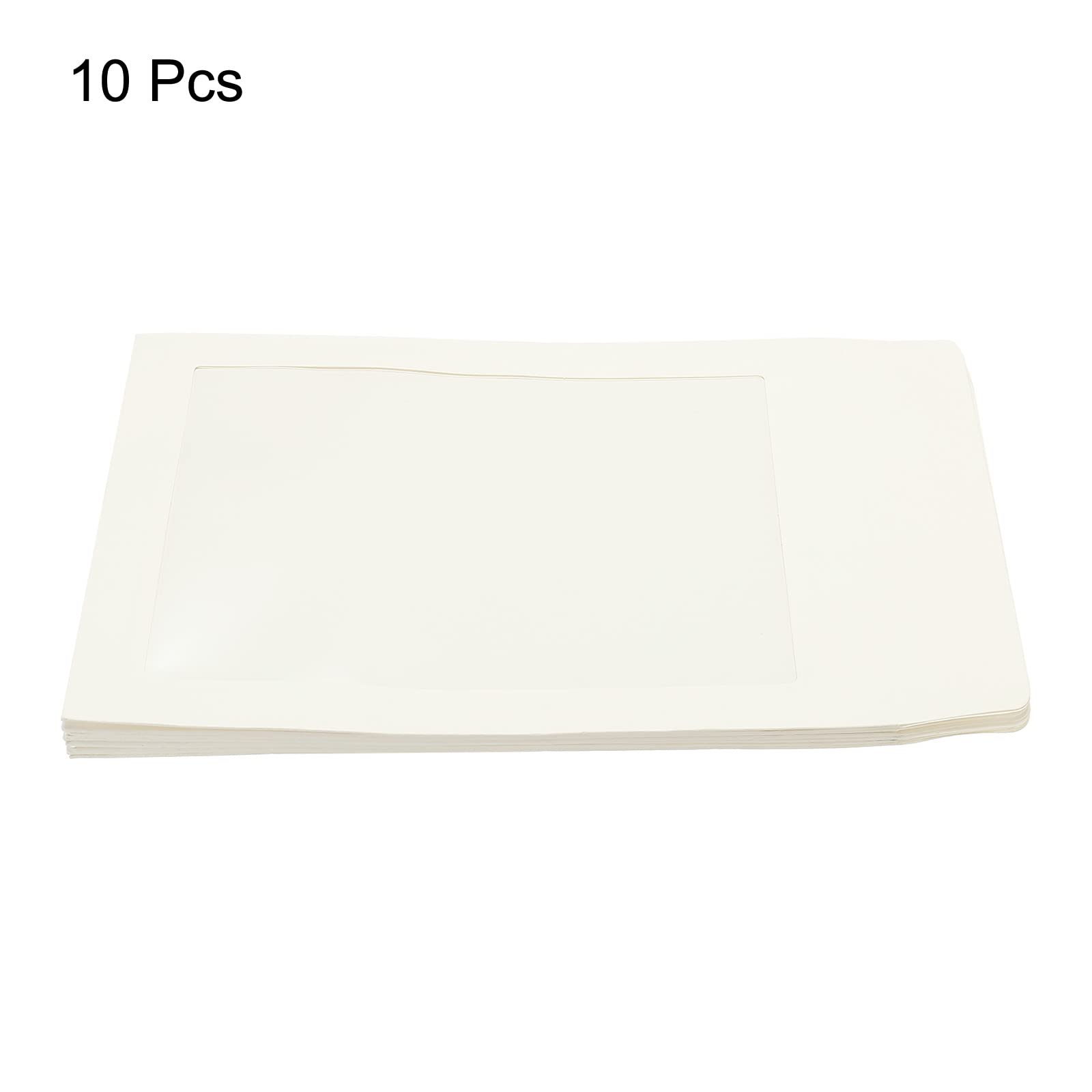 Sourcing Map A5 Enveloppe Fenêtre Blanche Simple Face x10