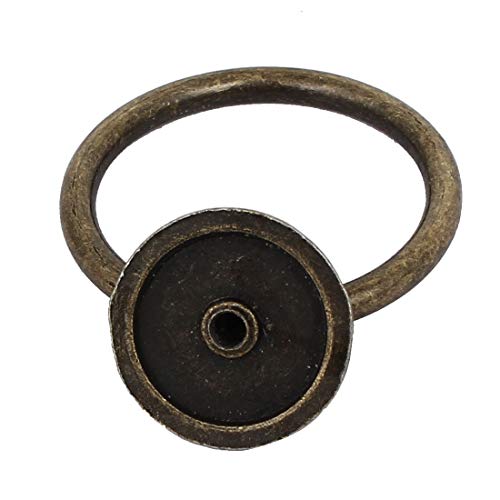 sourcing map Poignée anneau bronze 52mm lot 6