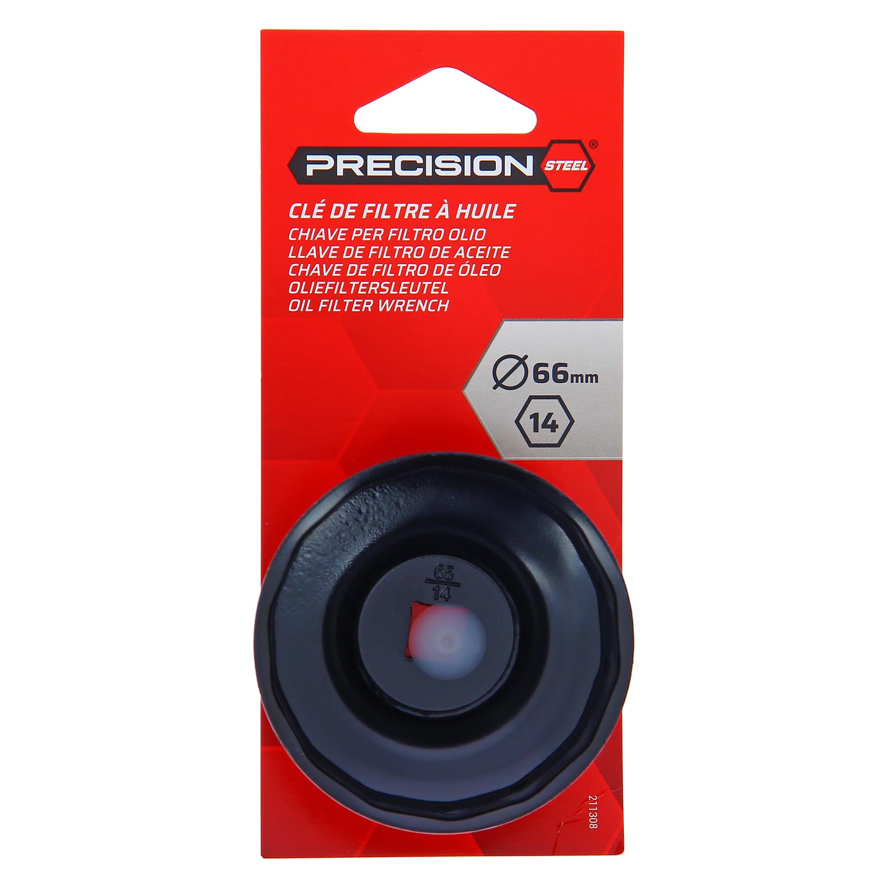 Precision Steel E76 clé cloche filtre huile 66 mm 14 pans