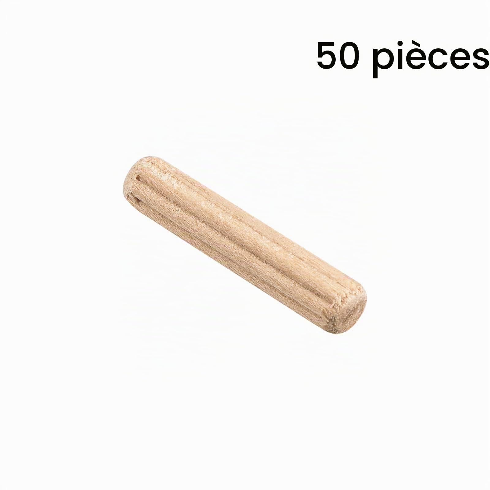 Sourcingmap goujons bois cannelés 4x20mm lot 50