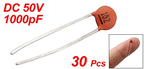 sourcing map Industrial condensateur céramique 1000pF 50V lot 30