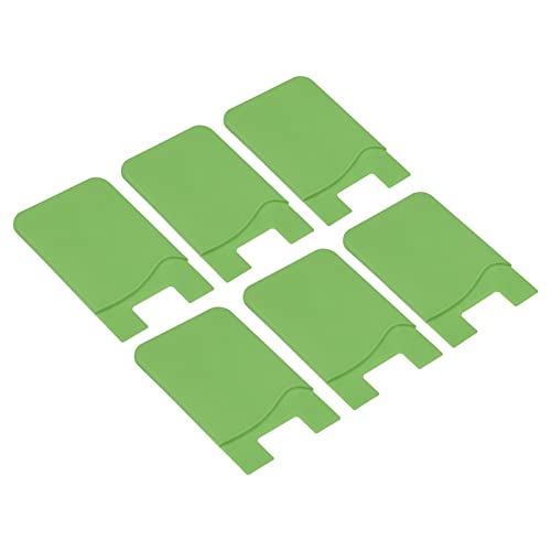 sourcing map Porte-carte adhésif téléphone silicone vert x6