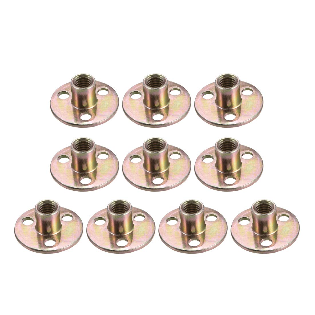 SOURCINGMAP écrou en T 3/8" acier carbone zingué 10pcs