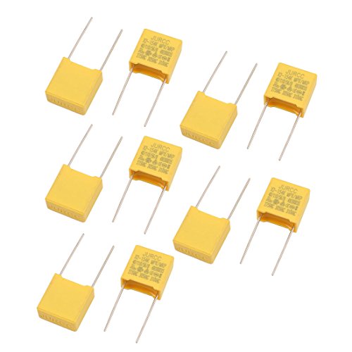 Sourcing Map condensateur film polyester 310VAC 0.15uF jaune 10pcs