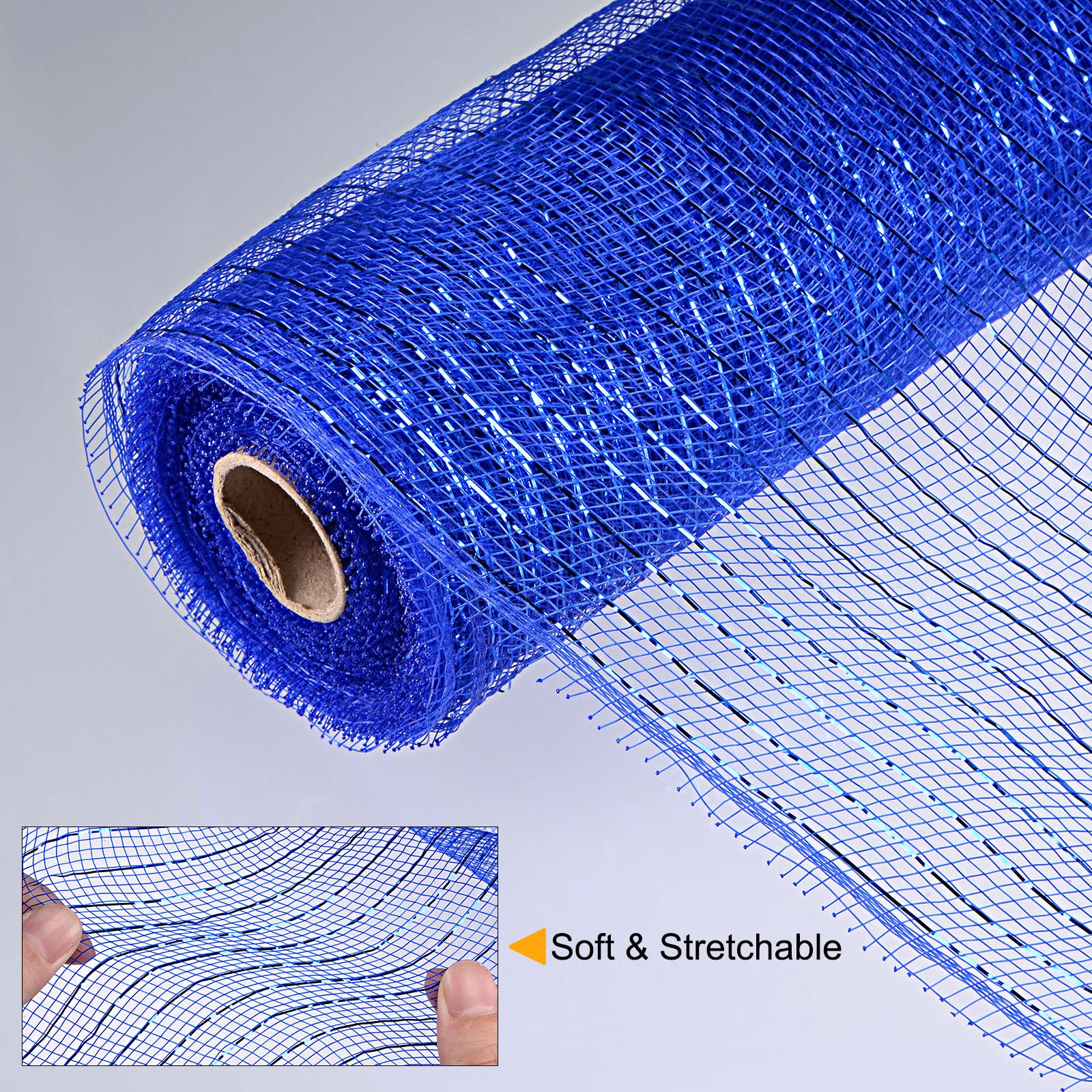 sourcing map Home & Garden maille 10 pouces x 10 yards bleu 1 rouleau