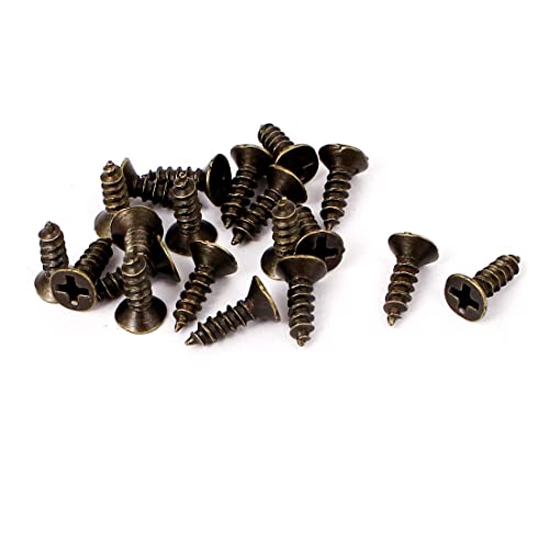 Sourcing Map Porte-Étiquette Métal Bronze 85mm 10pcs