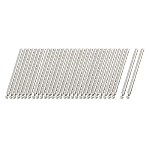 sourcingmap Pointe diamantée boule 2,3 mm tige 3 mm 30 pièces