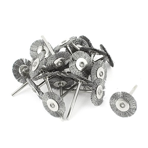 Sourcingmap Roue Polissage Fil Métal 25mm Lot 22 Tige 3mm