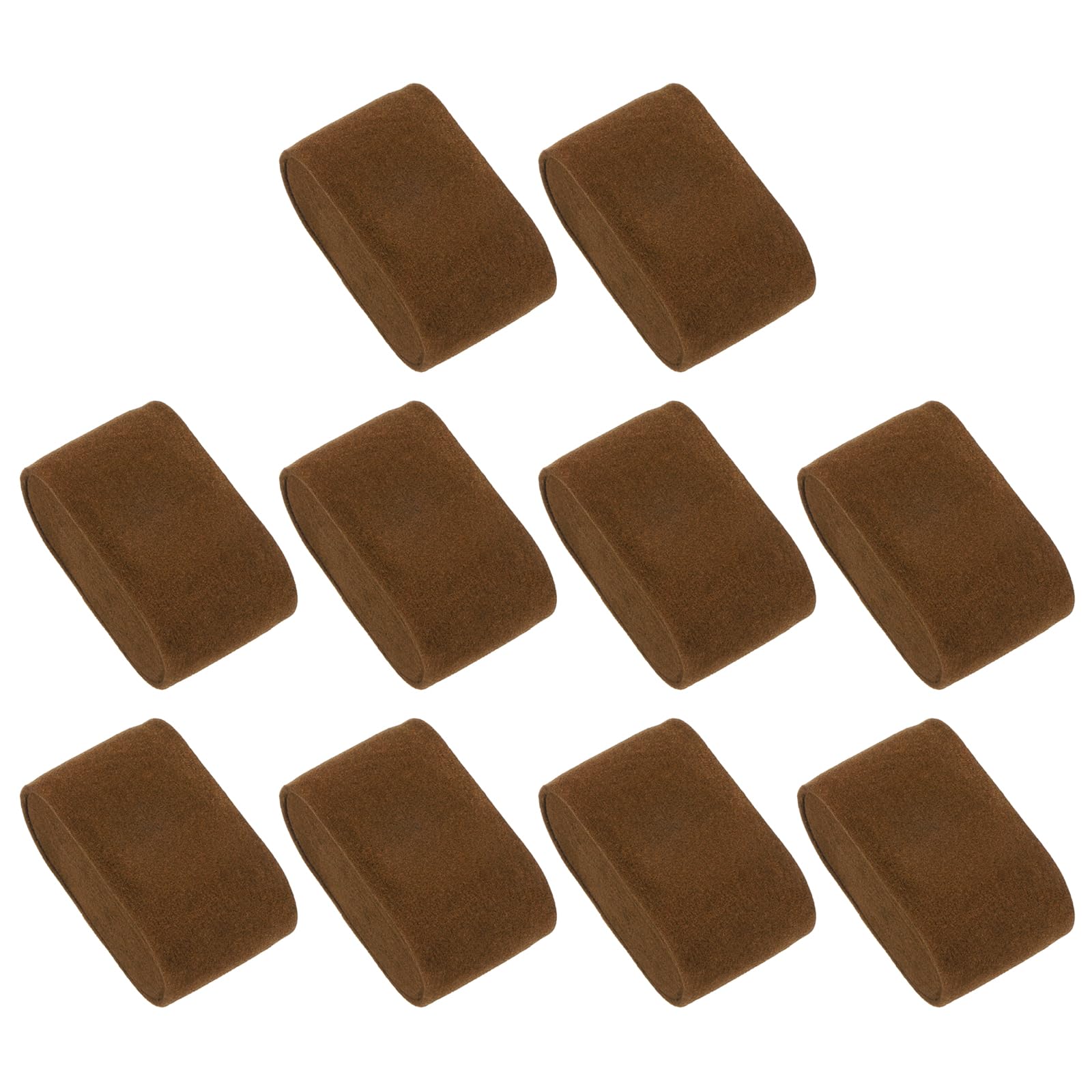 Sourcing Map Lot 10 coussins montre flanelle café 76mm
