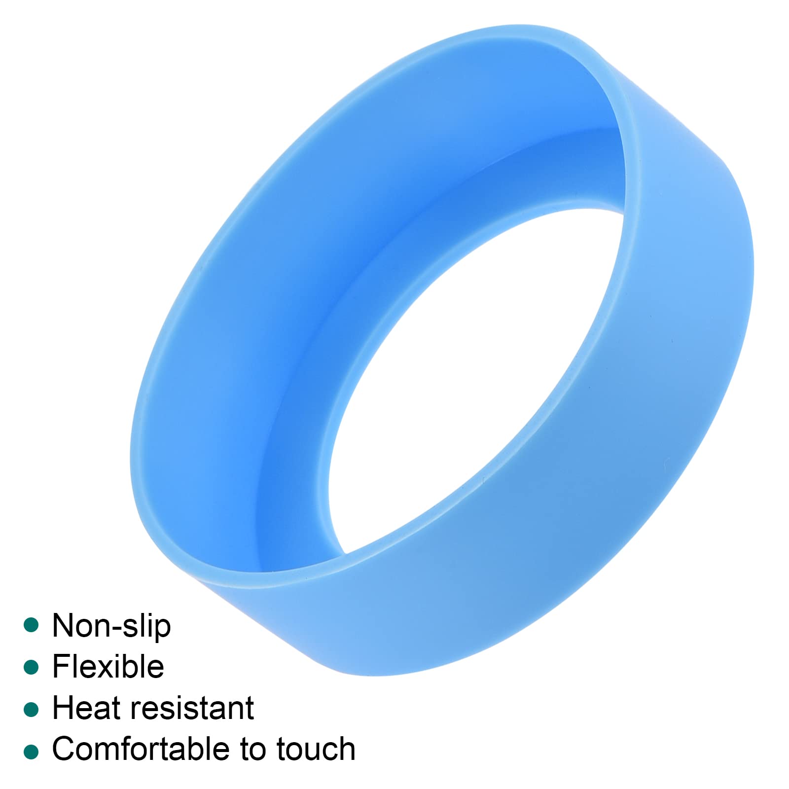 Sourcing Map Home Protège-bouteille Silicone 62mm 6 Couleurs Lot 6