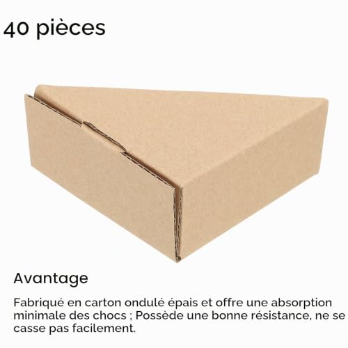 Sourcing Map Protège-coins carton réglable lot 40 3mm