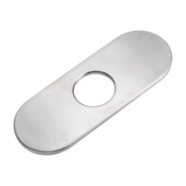 Sourcing Map Plaque Trou Évier Inox Argent 16cm