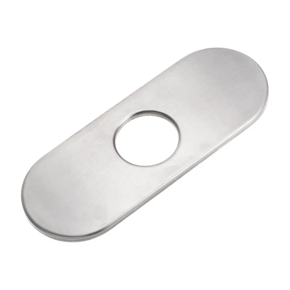 Sourcing Map Plaque Trou Évier Inox Argent 16cm