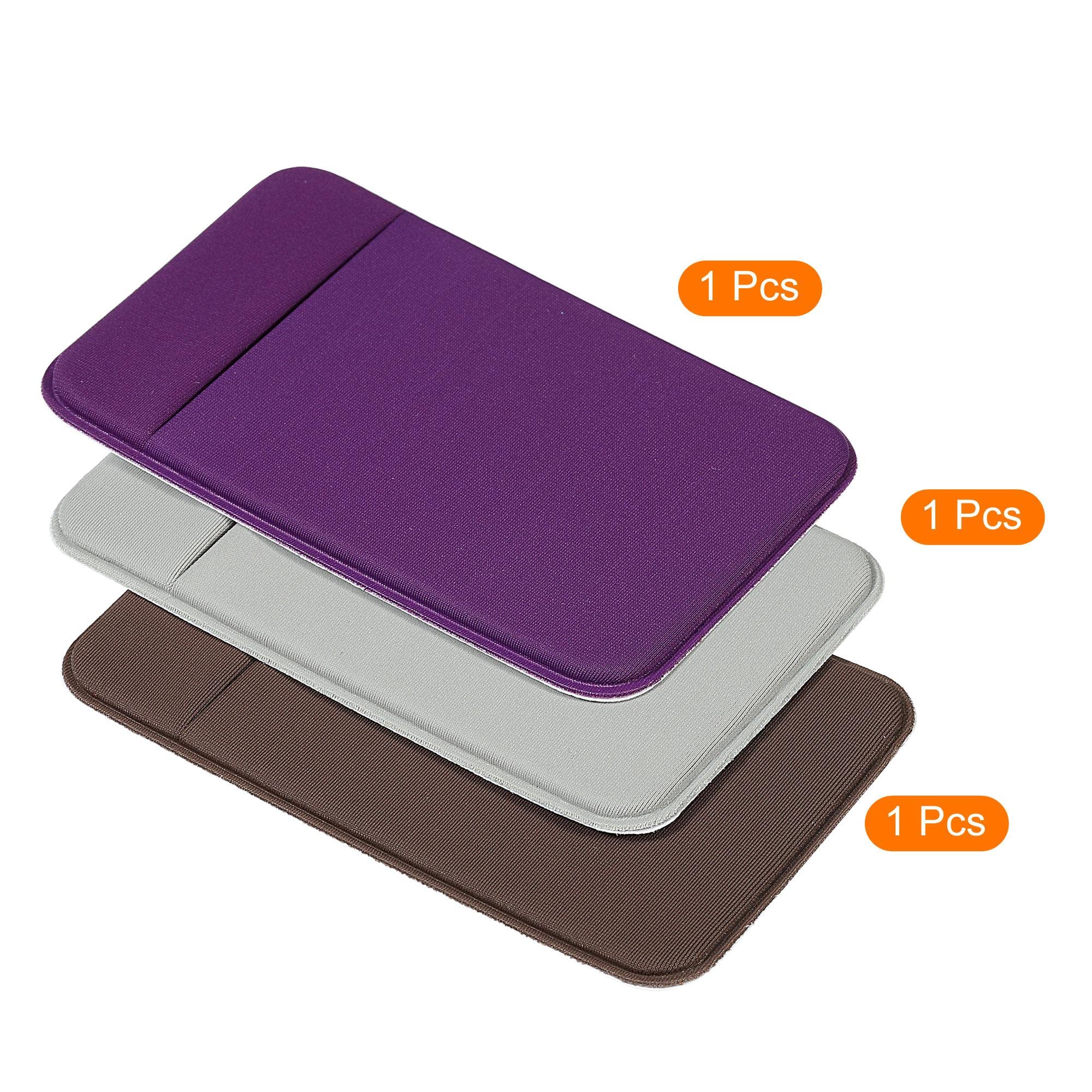 Sourcing Map porte-carte adhésif gris marron violet x3